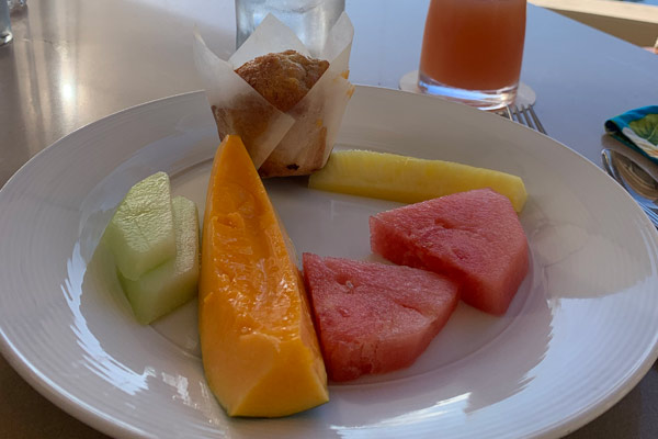 Fruit snack at The Grand Hyatt